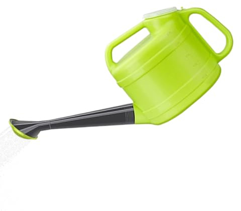 Annaffiatoio da giardino, vaso per irrigazione da esterno, design con beccuccio lungo, doppia testa a spruzzo, capacità, per piante da patio, aiuole, orto, attività di irrigazione del cortile