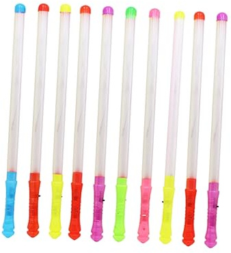 Toyvian 12 Pezzi Bastoncini Luminosi Fluorescenti e Bastoncini Lampeggianti 48 Cm Per Concerti Feste e Matrimoni Colorati Portatili Pulsante Regolabile Per Ragazzo Ragazza Adolescenti e Adulti