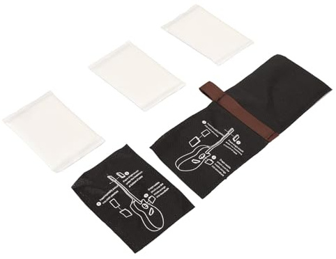 ZDETGU 3pcs Guitar Humidifier Packs Humidità Controllo Bag di Umidificazione a Doppio Modo per Violino di Bassi di Chitarra 3 PACCHIO UMIDIFICATORE con 2 Borse (3 pacchetti di