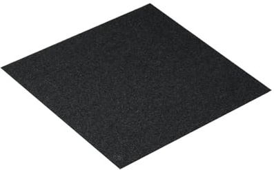 12 piastrelle for moquette autoadesive, staccabili e adesive, for pavimenti in, morbide imbottite, for camera da letto soggiorno(24x24in Carbon Black)