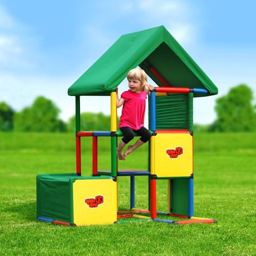 QUADRO Universal – Modulares Klettergerüst Spielhaus für Kinder, 369 Teile, ab 2 Jahren, Indoor/Outdoor, UV-Stabil, Made in Germany