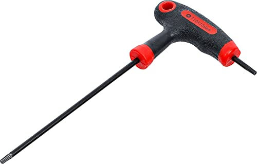 BGS Diy 7880-T10 | Destornillador con empuñadura en T y cuchilla lateral | perfil en T (para Torx) con/sin perforación T10