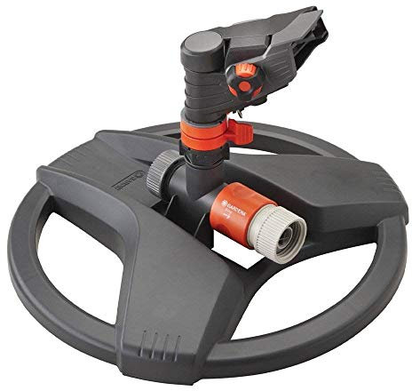 Gardena 38142 - Sprinkler Classic Impulse su Base a Slitta ponderata, Colore: Grigio