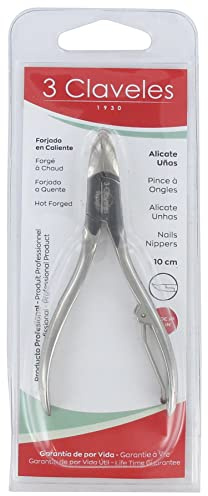 ALICATE 3 CLAVELES MANICURA UÑAS 10 CM