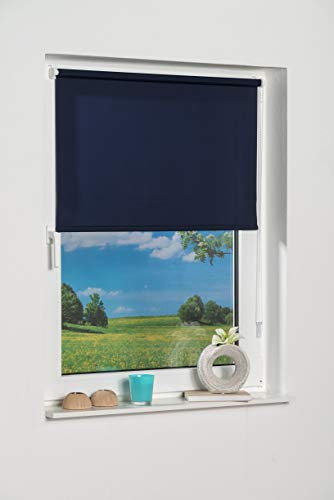 K-home Klemmfix-Minirollo, Blau Tageslicht 40 x 150 (B x L)
