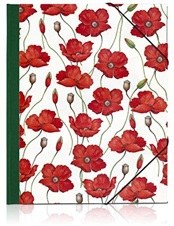Eckspannmappe Mohn, A4