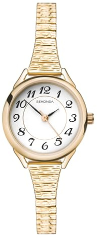 Sekonda Harley Ladies 25mm Three Hand Classic Quartz Watch White Dial with Analogue Display