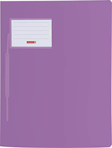 Brunnen Schnellhefter FACT!pp (A4, aus transluzentem PP, mit Namensschild, mit Einstecktasche innen) (Pastell violett)