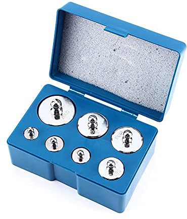 FTVOGUE 7 Teile/Satz 500g Präzision Kalibrierung Gewicht Kit Klasse M2 Schmuck Waage mit Gewicht Pinzette für Digitale Waage Bildung