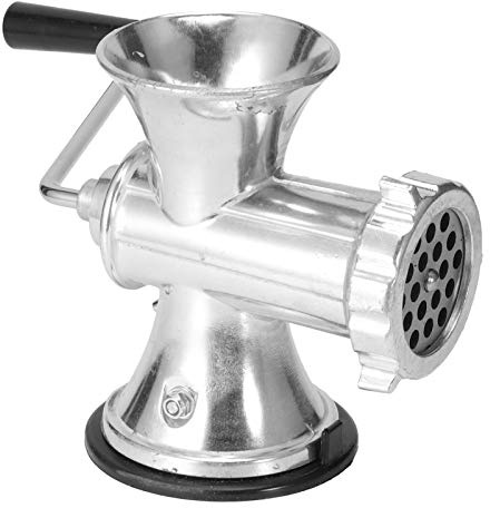 Manual Meat Grinder, Aluminum Alloy Hand Crank Meat Grinding Machine Sausage Stuffer Maker Household Pork Mincer with Vacuum Suction Cup for Home Kitchen Use