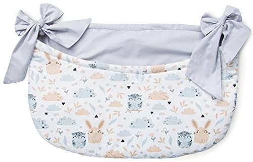 Amilian Betttasche zum Einhängen; Spielzeugtasche; Babybetttasche; Windelntasche; Spielzeughalter; Aufbewahrungstasche; Babybett Organizer für Kiderbett, Laufgitter, Kinderzimmer, Babybett; Design109