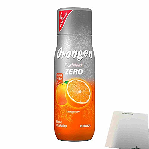 usy Bundle für Gut & Günstig Orange Zero Getränkesirup (500ml Flasche) + usy Block