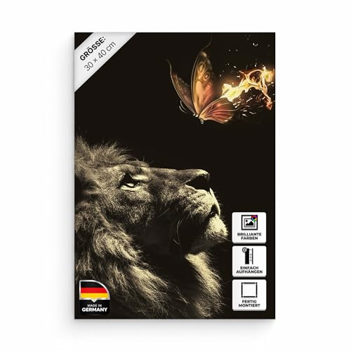Hustling Sharks® Tierbild „Observe“ – Leinwand 30 × 40 cm