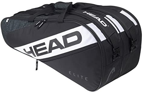 Head Elite Tennistasche, schwarz/weiß, 9R