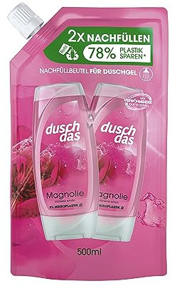 Duschdas Duschgel Magnolie Nachfüllbeutel Duschbad mit verwöhnender Duftformel sorgt für einen erfrischenden Start in den Tag 500 ml 1 Stück