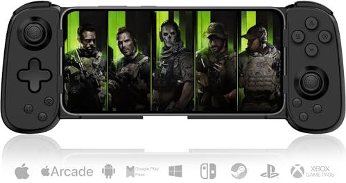 Joso Controller Smartphone pour iPhone/Android/PC, Gamepad Bluetooth pour PS4/PS3/Switch Direct Play, Manette de jeu Cloud pour Xbox, PlayStation, PC, Controller Wireless Play COD, Genshin, Diablo