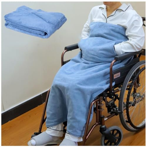 Fotrsta Winter Lightweight Wheelchair Full Body Warm Blanket, Wheelchair Cosy Toes For Adults Cold/Wind Pockets For The Hands For Leg Lower Body Warm For Elderly Patients And Disabled