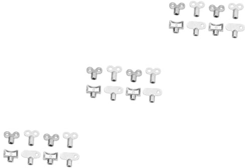 Mikikit 24pcs Radiatorallenkey Radiator Bleed Keys Fit for Radiators Professional Plumbing Key