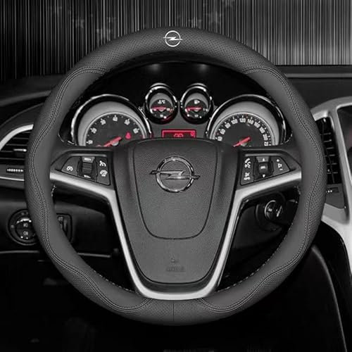 TENREV Auto Lenkradbezug für Opel Astra K, Lenkradhülle Lenkradabdeckung Lenkradschutz Lenkradschoner Anti Rutsch Atmungsaktiv Auto Interieur Zubehör,A-O-Shape