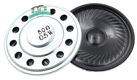 FUYUMIC 10 Pz 50MM 50R Altoparlante Magnetico da 0,5 Watt Diametro 5CM 50 Ohm 0,5W Altezza 8MM 50 * 8MM