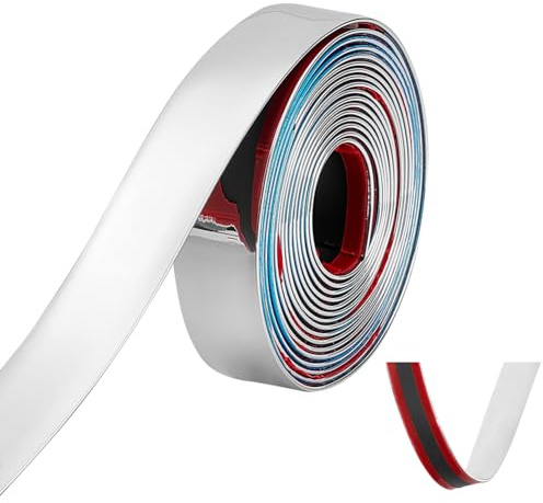 UNICRAFTALE 5 m PVC Wandleisten Selbstklebend Leisten Selbstklebend Wandleiste Zierleisten Selbstklebend Deckenleiste Zum Abziehen Und Aufkleben Für Wand Eckschutz Kantenschutz Dekoration 30x2mm