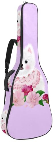 Eslifey Tasche für Akustikgitarre, Universum, Saturn Planet, verstellbarer Schultergurt, Gitarrenkoffer, Gigbag 101,6 cm, 104,7 cm, 106,7 cm, Mehrfarbig 4, 42.9x16.9x4.7 in, Taschen-Organizer