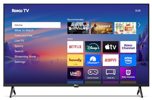 Roku Smart TV 2025 - Serie Select da 40 pollici, TV Full HD 1080p - RokuTV con telecomando vocale - TV LED a schermo piatto con Wi-Fi per lo streaming di notizie locali in diretta, sport