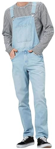 RUMAOZIA Latzhose Herren Arbeitshose Schutz-Latzhose Alle Jahreszeiten Arbeits-Latzhose Herren Jeans Latzhose Mit Taschen Jeans Latzhose Und Hosenträger Overall Workwear Pants