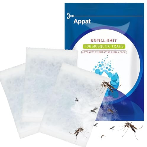 Appât Moustique à Base de CO2 et Phéromones Compatible avec Biogents Recharge pour Piège Extérieur Idéal contre les Moustiques Tigre Recharges 6 Mios (3Pcs)