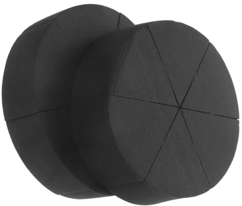 Beaupretty 12 piezas Esponjas Maquillaje Triangulares Negro Esponja Base Polvo Suelto Facial Multiuso para Tipo de Aplicación Cómoda y Natural
