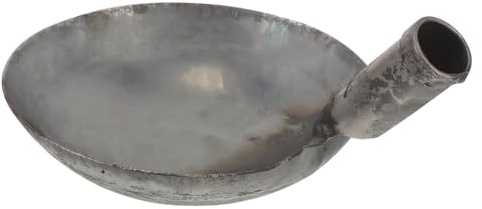 VILLCASE Pala de Estiércol Metálica Reutilizable Herramienta Vintage para Limpieza de Pozos Sépticos y Lodos Resistente para Obra y Mantenimiento Pala de Hierro Profesional