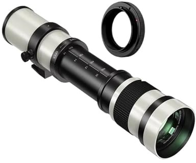 Compatible avec l'objectif téléobjectif Zoom Manuel Canon 420-800 mm F8.3-16 avec Bague de Montage T(A9,EF)