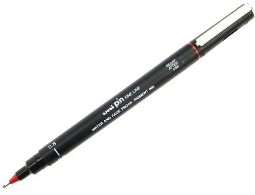 Uni Pin Fineliner 0,8&nbsp;mm, Rot