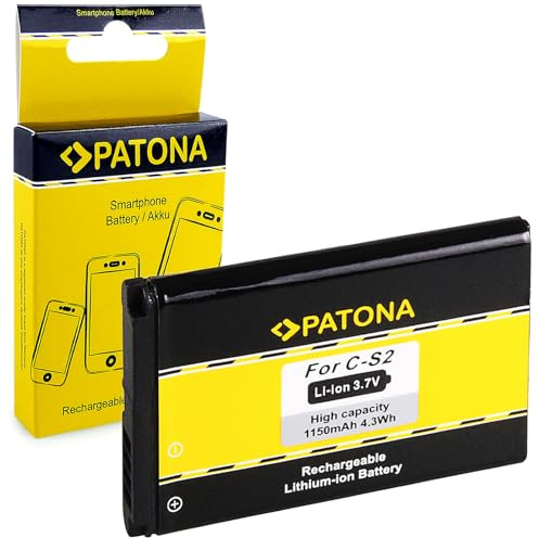 PATONA Batteria smartphone per BlackBerry C-S2 8330 7100g 8700f, 1150mAh | Batteria di ricambio per 7100i 7100r 7100v 7100x 7130g 7130v 8700g 8700r 8700v 8707g 8707v Curve 3G 8300 8310 8520 8530 9300