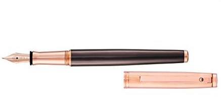 Waldmann Füllhalter Tuscany, Rosegold, schoko, Sterling Silber, 18Kt Goldfeder bicolor: breit (B)