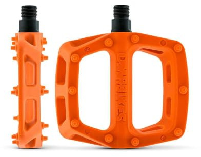 DMR V6 Pedale für Mountainbike, Kunststoff, flach, Orange
