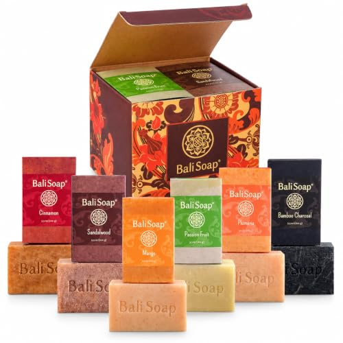 Bali Soap Orange Collection Seife, 100g | natürlich, vegan, handgemacht, für Männer und Frauen, Variety Pack