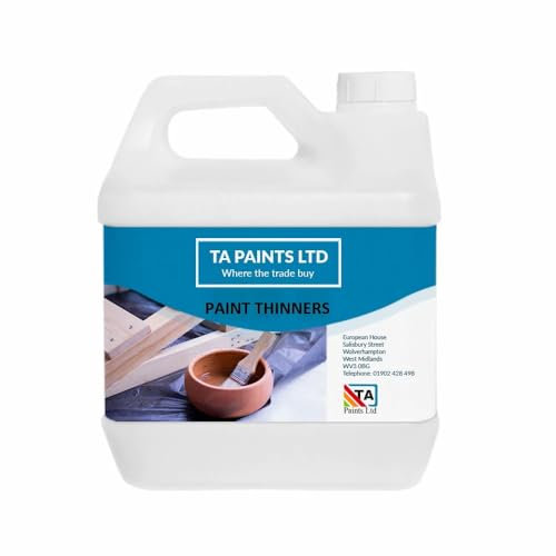 T A Paints Ltd Universal Paint Thinner Solvent T0200 (T1000) Xylene Paint Thinner Coatings Quick Drying Two Pack Epoxy Chlorinated Rubber Etch Primer (2.5 Litre)