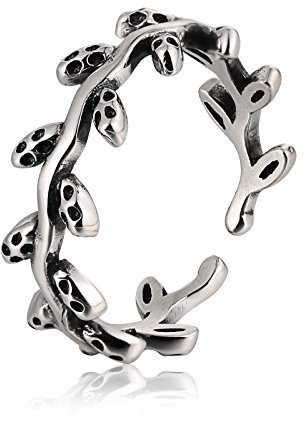 Daesar 925 Sterling Silber Zehenring Blatt Fussschmuck Strand Fussringe Silber