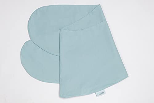 pic Bear Ersatzbezug für Stillkissen - hochwertige anschmiegsame Baumwolle für Lagerungskissen - Seitenschläferkissen - XL 170 cm - Uni Celadon
