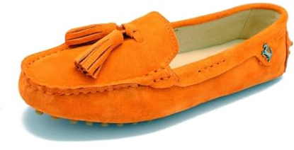 MGM-Joymod Mocasines planos de piel de ante para mujer, cómodos, casuales, para caminar, para conducir, mocasines, zapatos de senderismo
