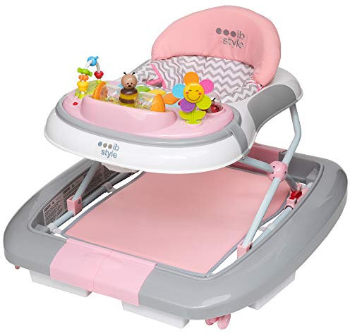 ib style® WAVE 3 in 1 Girello per bambini | primi passi | con funzione swing | Luce & Melodia | EN1273:2020 | Rosa