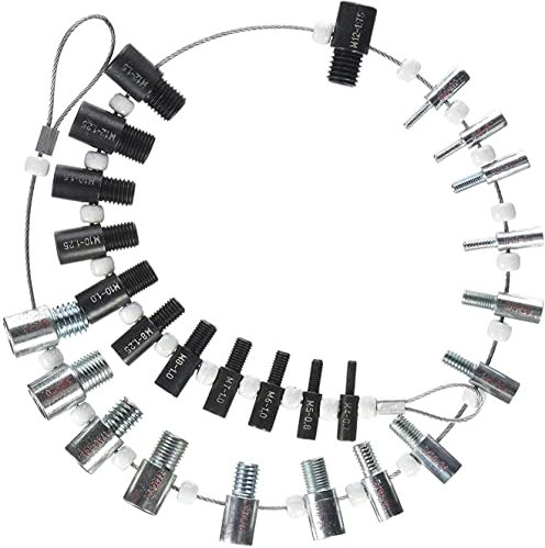 Original Nut, Bolt Thread Checker(Inch & Metric), Size Gauge Measuring Tool for Imperial and Metric Nuts
