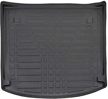SCOUTT | Kofferraumwanne Laderaumwanne Kompatibel mit Astra H Kombi 2004-2009, mit Hoher Rand, Kofferraum-Schutzmatte, Geriffelt, Aufrollbar