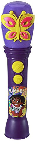 EKids Disney Encanto Toy Microphone for Kids, Built-in Music and Flashing Lights for Fans of Disney Toys for Girls