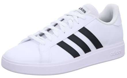 adidas Herren Grand Court Base 2.0 Shoes Schuhe, Cloud White/Core Black/Cloud White, 44 2/3 EU