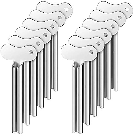 Lodokdre 12 Metal Tube Squeezer Toothpaste Squeezer Metal Tube Paint Squeeze Gadget