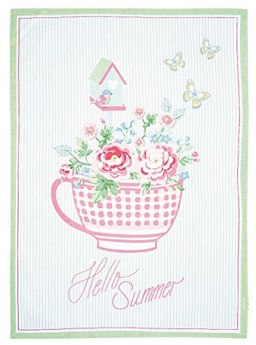 Greengate COTTEAPPASU0112 Alma Geschirrtuch Summer White 70 x 50 cm