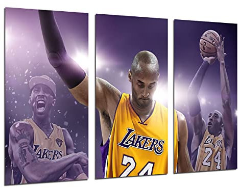 Cuadro Moderno Fotografico Baloncesto, NBA, Deportes, Leyenda, Lakers, Kobe Bryant, Mamba, 97 x 62 cm, ref. 27376