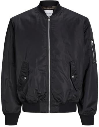 JACK & JONES Jjocean Bomberjacka för män, svart, S